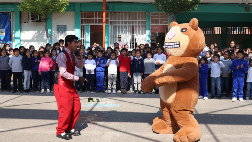 La ardilla miedosa y animador